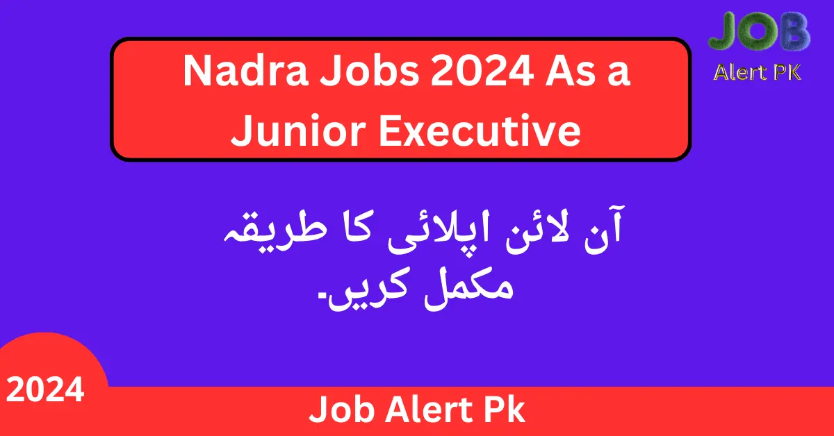 Nadra jobs Junior Executive 2024