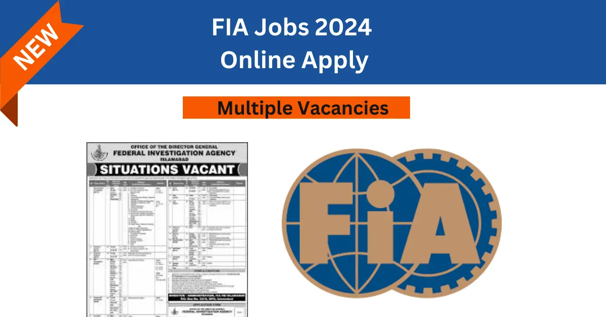 FIA jobs 2024 Online Apply