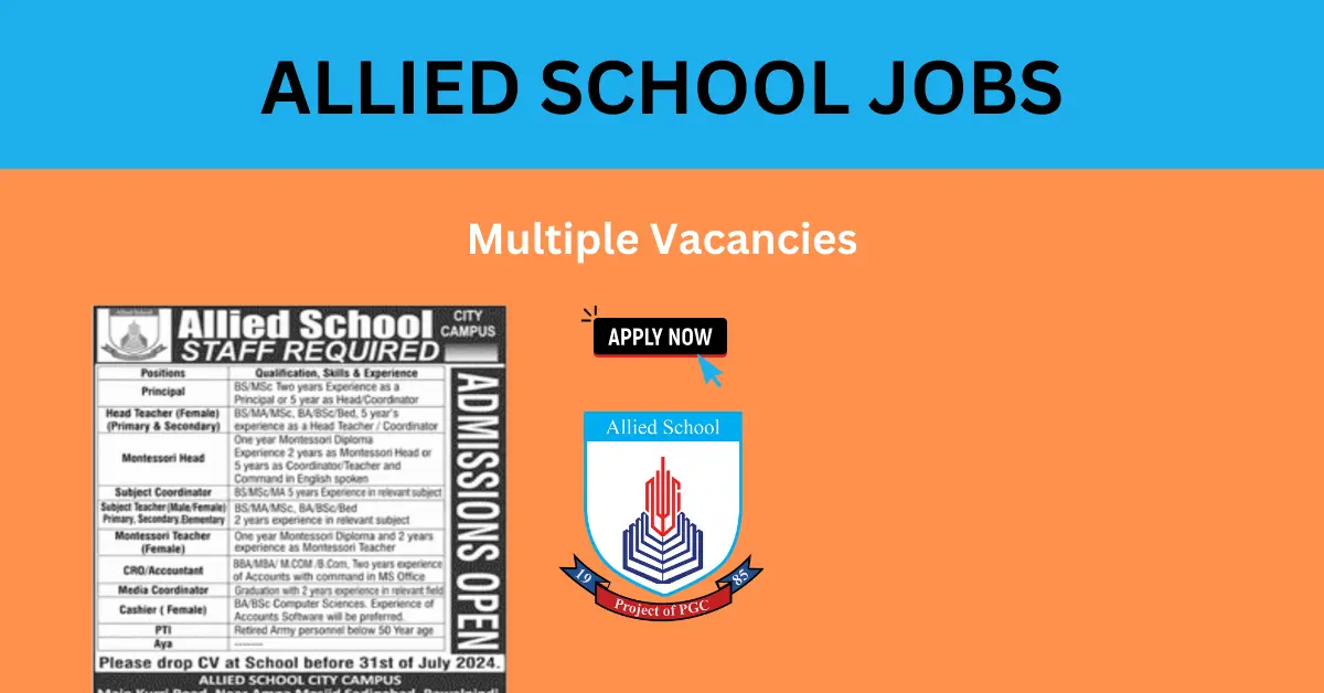 allied school jobs online apply