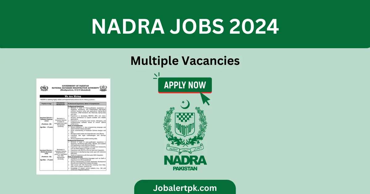 nadra jobs in islamabad