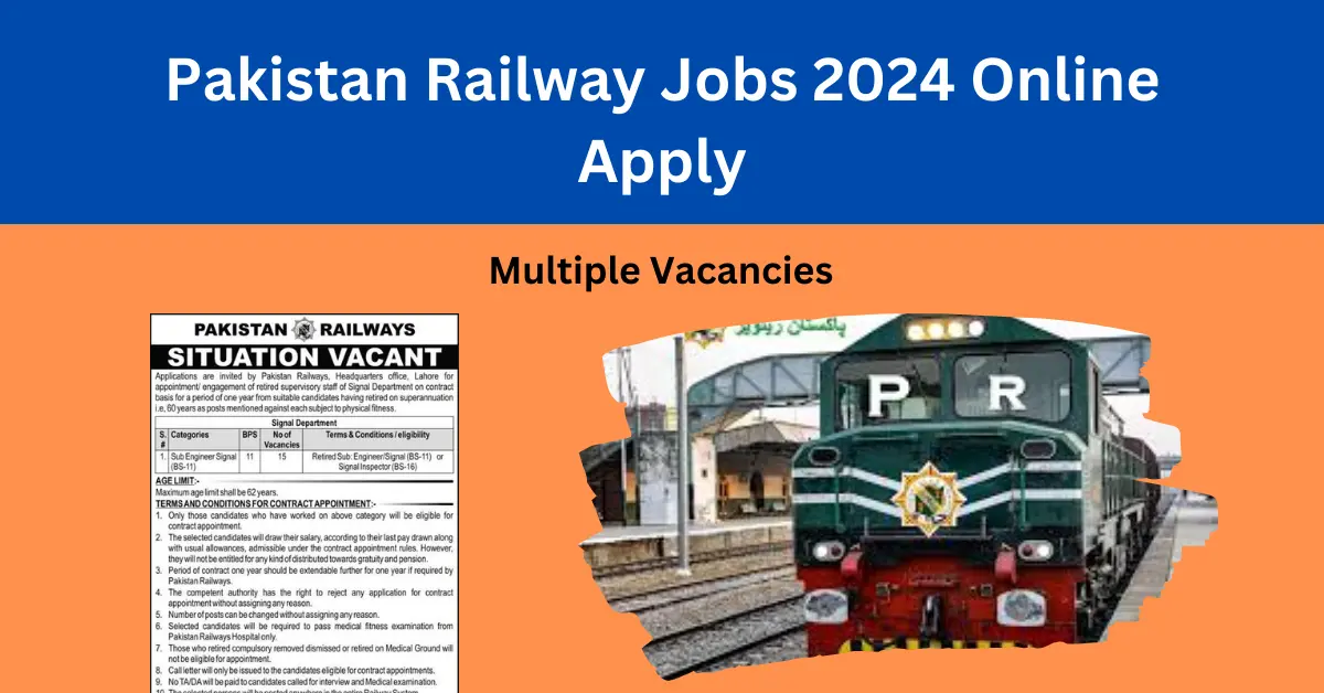 Pakistan Railway Jobs 2024 Online Apply