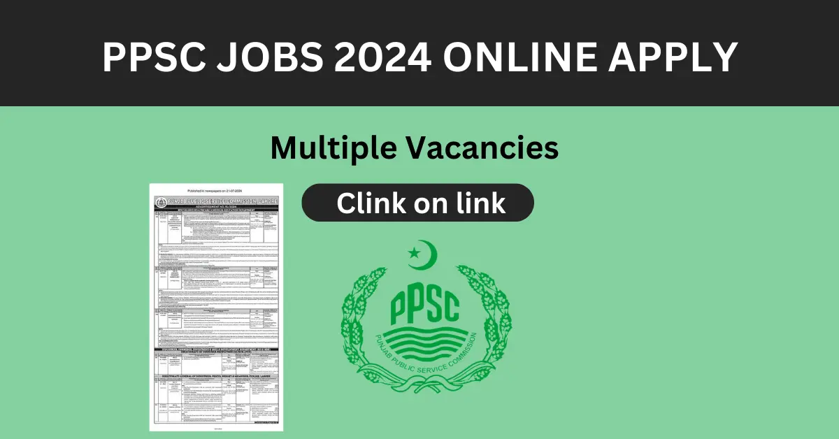 ppsc jobs 2024 online Apply